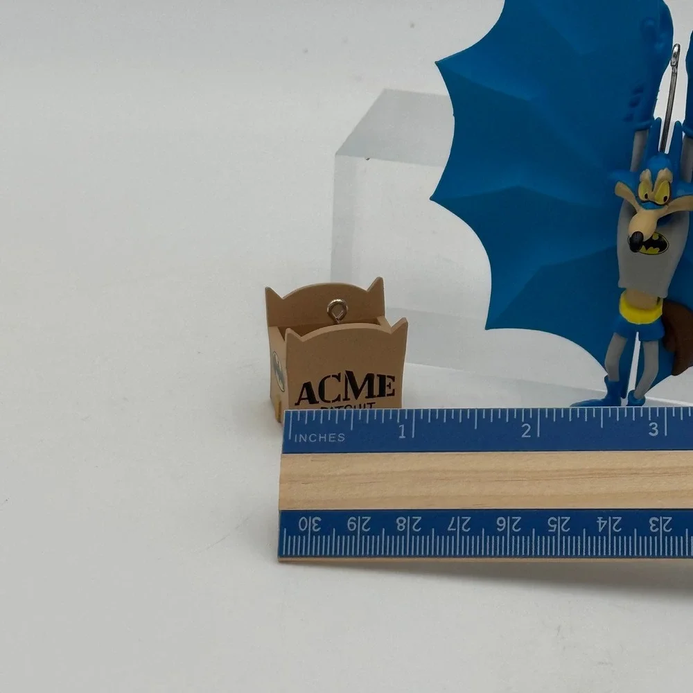 Hallmark 2023 Wile E. Coyote as Batman WB 100th Anniversary Ornament Set 2pc